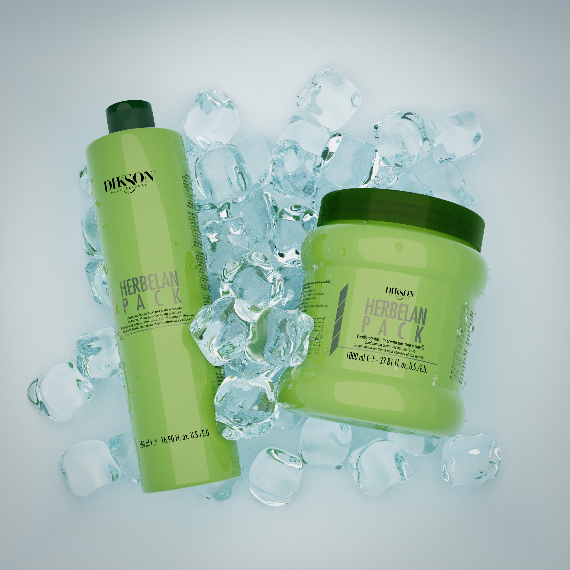 Dikson herbalan pack kremasti šampon 500 ml + herbalan pack regenerator u kremi za kosu 1000 ml - Slika 2