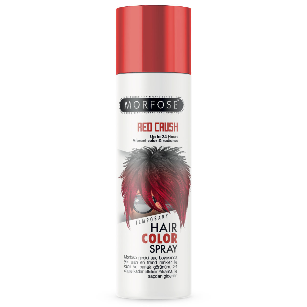 Sprej u boji za kosu crveni 150 ml - Slika 2