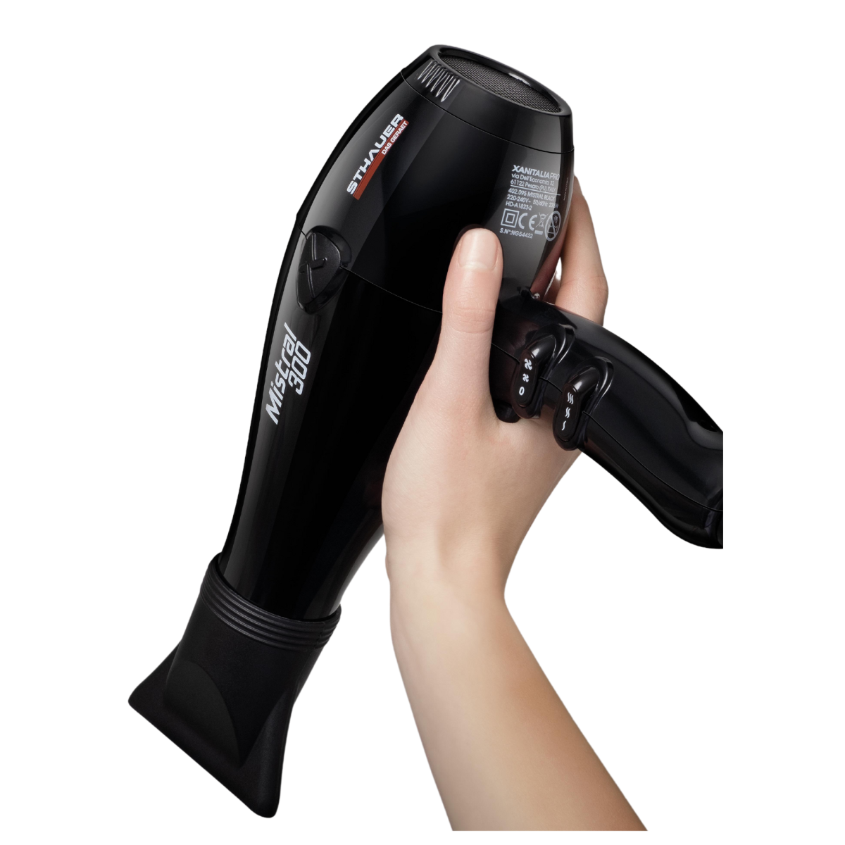 Profesionalno sušilo za kosu Sthauer Mistral 2000 watt / crni - Image 4